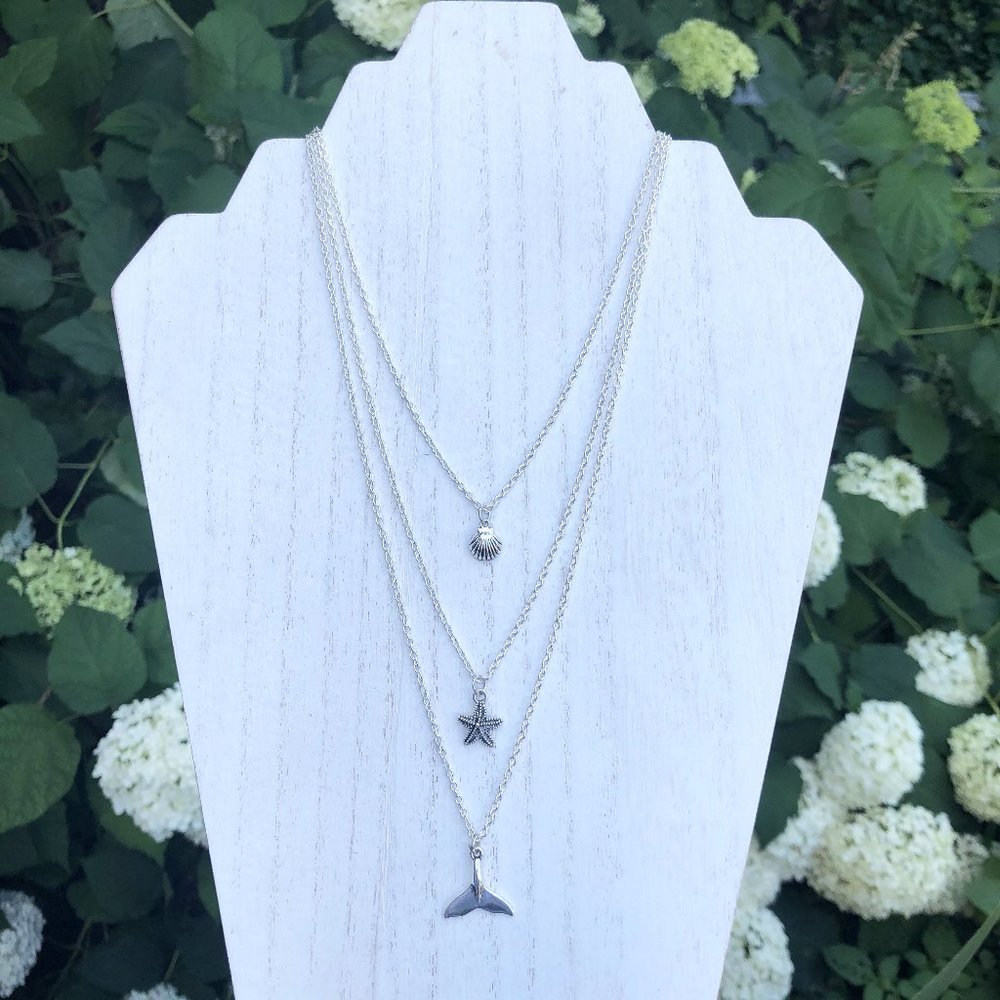 3 Tier Layered Ocean Boho Necklace